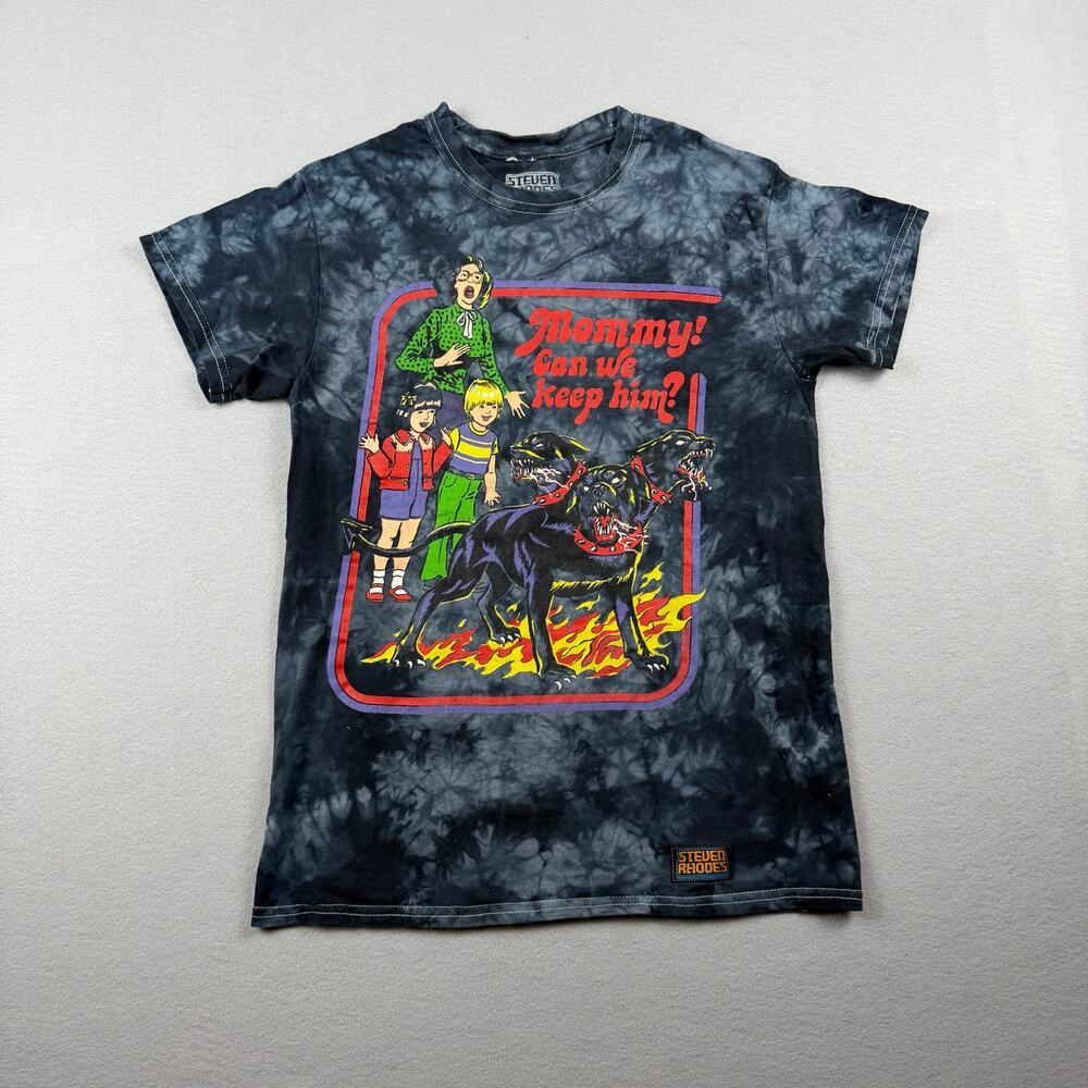 Steven Rhodes Cerberus Tie Dye Graphic Tee Adult S